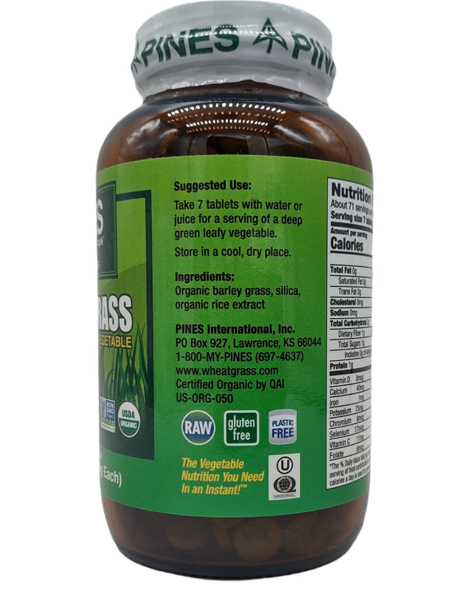 Pines Organic Barley Grass Tablets, 500-Count, USDA Certified Organic, Non-GMO-Express Your Love Gifts