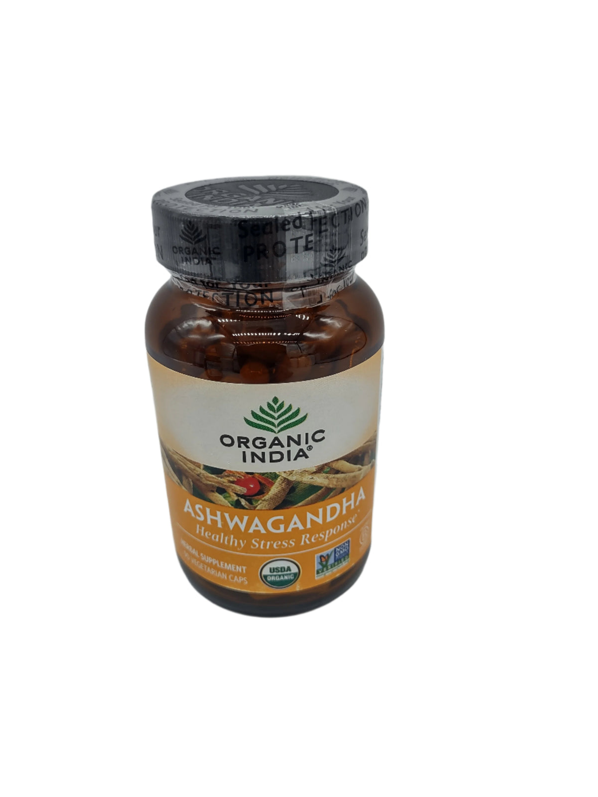 Organic India Ashwagandha Capsules, 90ct Stress, Energy & Sleep Support Vegan, Gluten-Free-Express Your Love Gifts