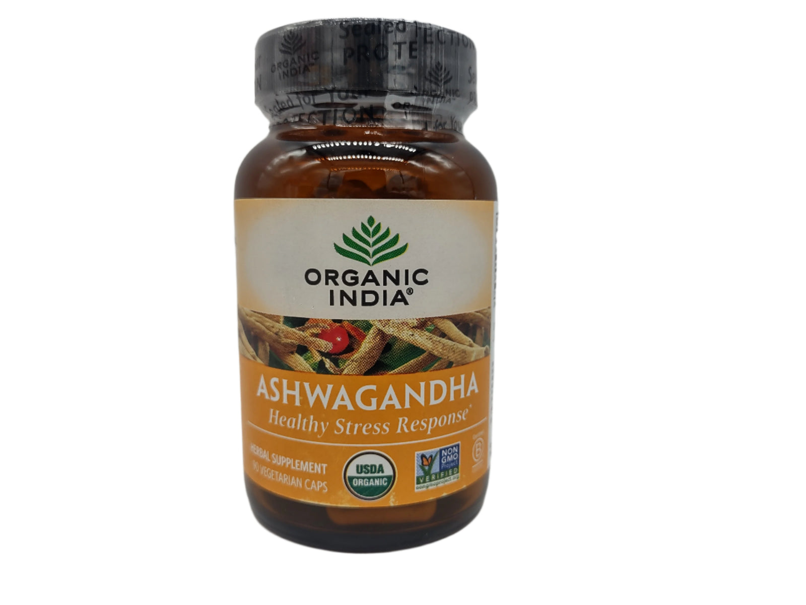 Organic India Ashwagandha Capsules, 90ct Stress, Energy & Sleep Support Vegan, Gluten-Free-Express Your Love Gifts