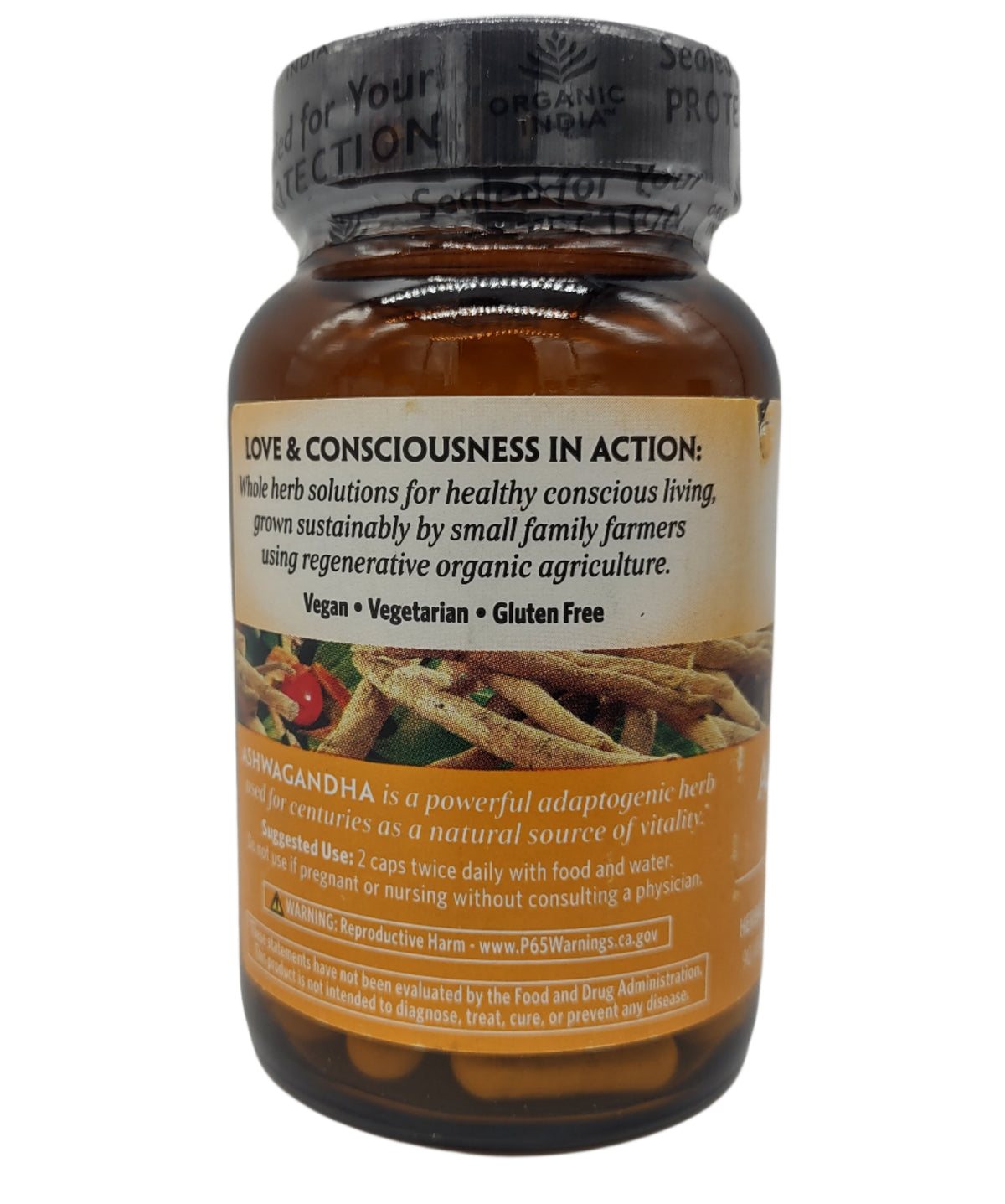 Organic India Ashwagandha Capsules, 90ct Stress, Energy & Sleep Support Vegan, Gluten-Free-Express Your Love Gifts