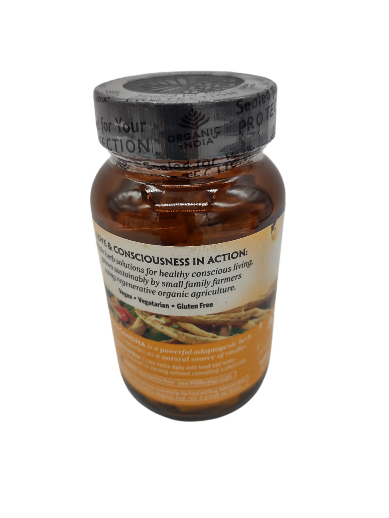 Organic India Ashwagandha Capsules, 90ct Stress, Energy & Sleep Support Vegan, Gluten-Free-Express Your Love Gifts