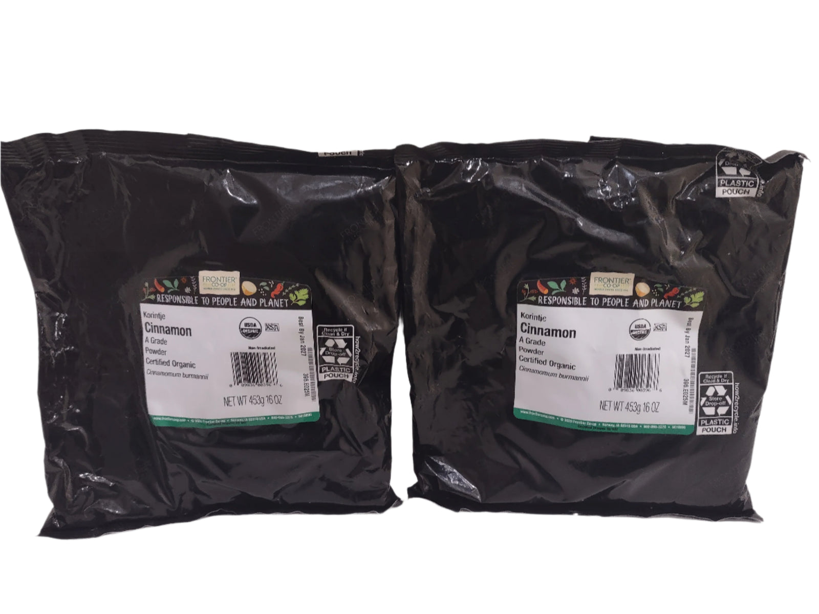 Frontier Herb Organic Ground Cinnamon, Non-Irradiated, Non-GMO, 16 oz 2 Pack-Express Your Love Gifts