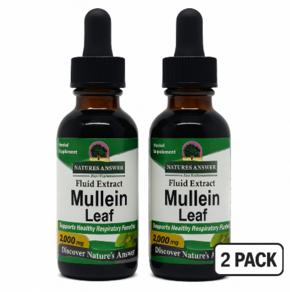 Nature's Answer Mullein Leaf Extract Drops – Alcohol-Free Lung Support Supplement, 1 oz, Non-GMO, Made in USA-Express Your Love Gifts