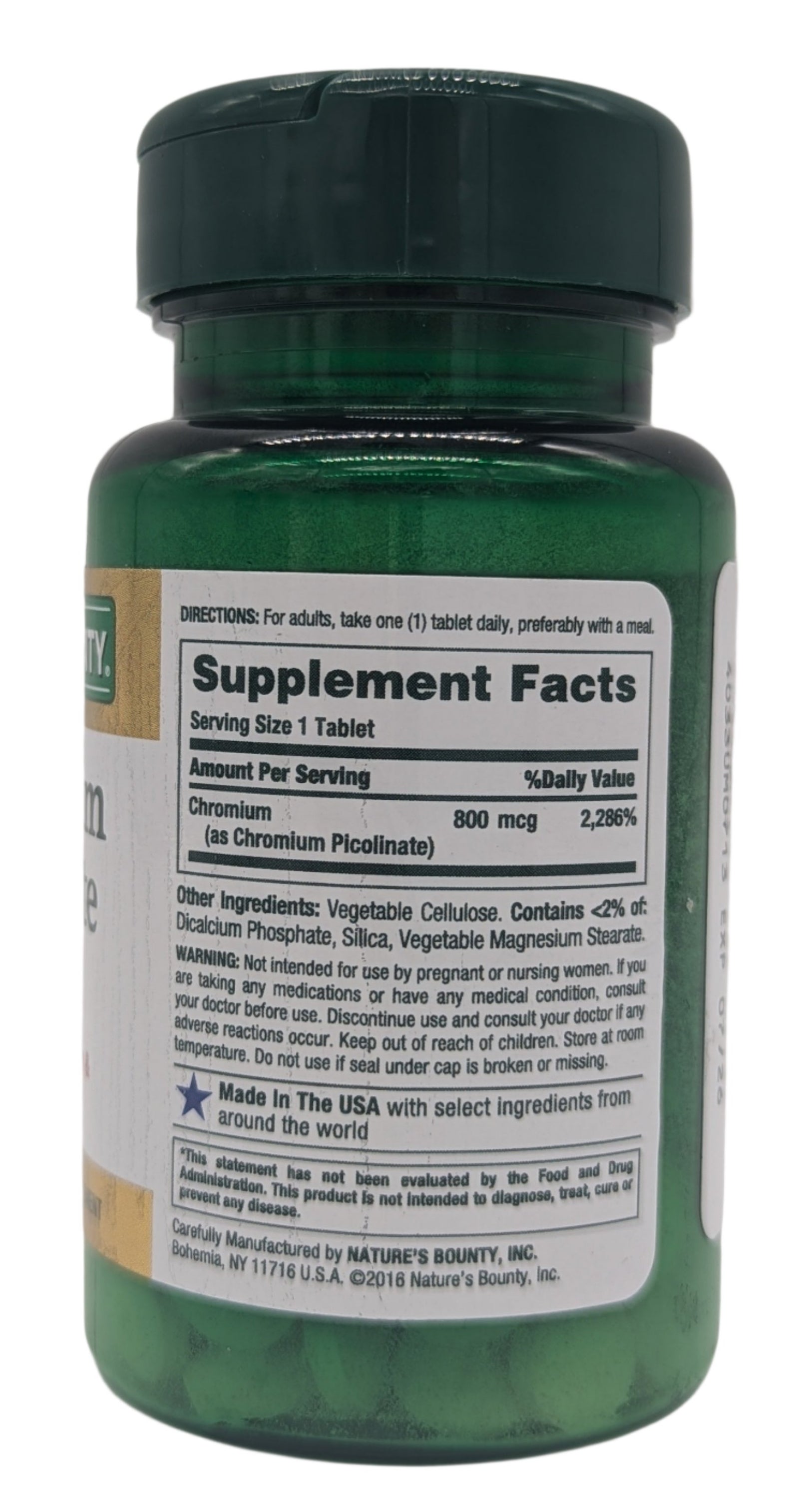 Nature's Bounty Mega Chromium Picolinate 800 mcg Tablets, 50 Count, 2-Pack-Express Your Love Gifts