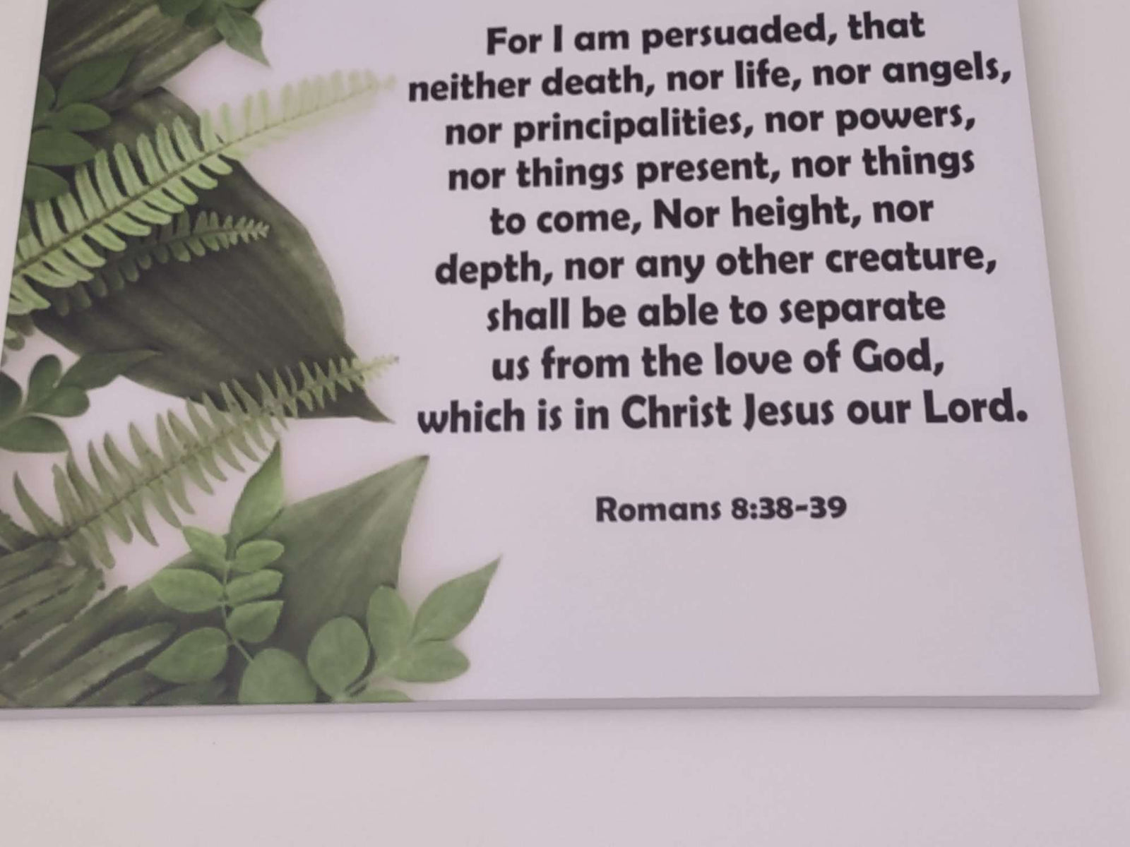 Scripture Walls For I Am Persuaded Romans 8:38-39 Bible Verse Canvas Christian Wall Art Ready to Hang Unframed-Express Your Love Gifts