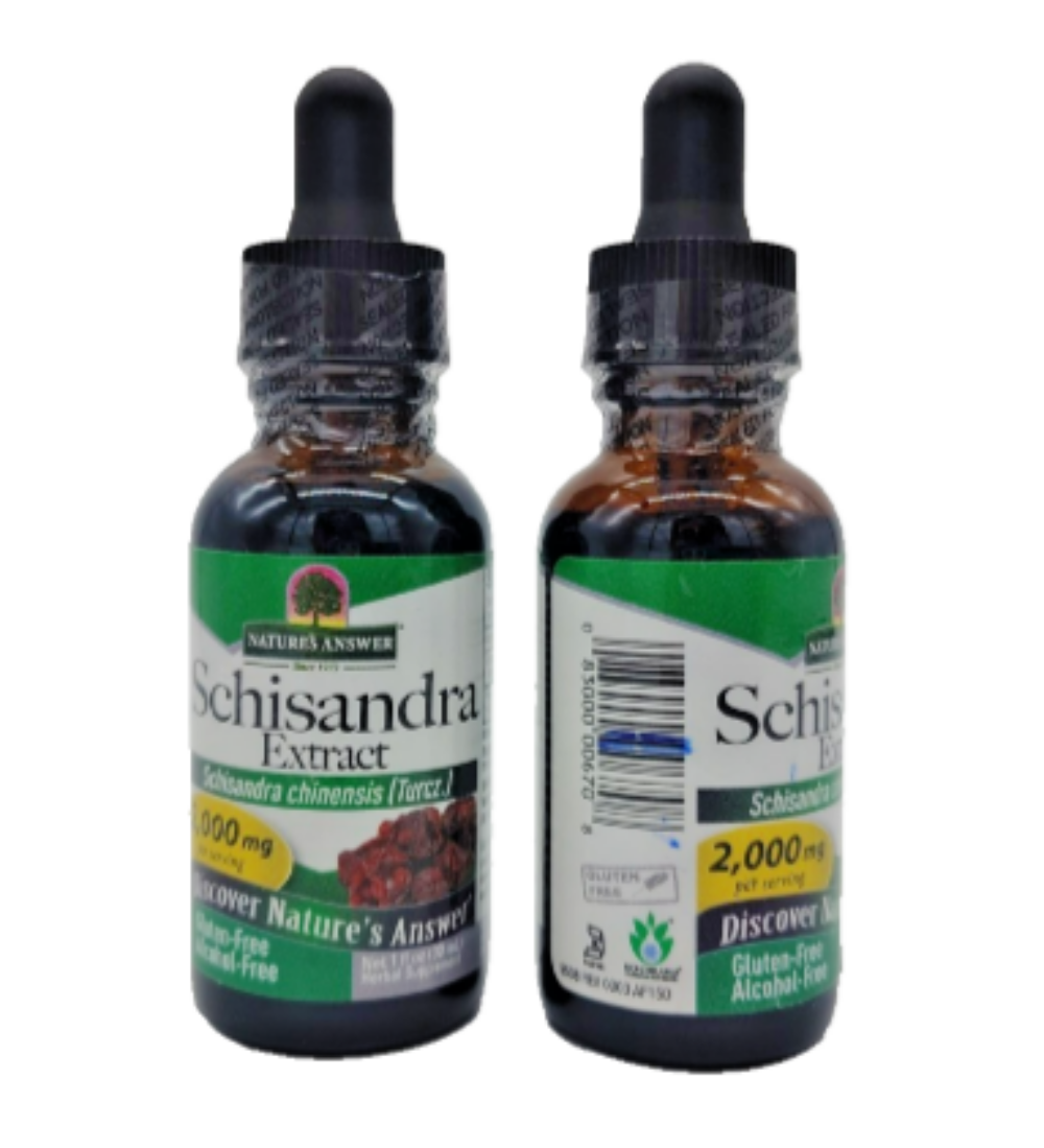Nature’s Answer Schisandra Berry Extract, Alcohol-Free, 1 fl oz Liquid Supplement, 2-Pack Exp. 01/2028-Express Your Love Gifts