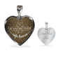 A Grandmother Is A Safe Haven Necklace Stainless Steel or 18k Gold Heart Pendant 18-22" - Express Your Love Gifts