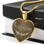A Grandmother Is A Safe Haven Necklace Stainless Steel or 18k Gold Heart Pendant 18-22" - Express Your Love Gifts
