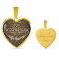 A Grandmother Is A Safe Haven Necklace Stainless Steel or 18k Gold Heart Pendant 18-22" - Express Your Love Gifts