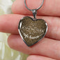 A Grandmother Is A Safe Haven Necklace Stainless Steel or 18k Gold Heart Pendant 18-22" - Express Your Love Gifts