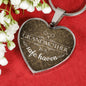 A Grandmother Is A Safe Haven Necklace Stainless Steel or 18k Gold Heart Pendant 18-22" - Express Your Love Gifts