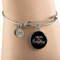 A Mother Is Everything Bracelet Stainless Steel or 18k Gold" Circle Bangle Bracelet - Express Your Love Gifts