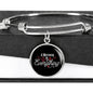 A Mother Is Everything Bracelet Stainless Steel or 18k Gold" Circle Bangle Bracelet - Express Your Love Gifts
