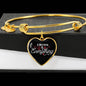 A Mother Is Everything Stainless Steel or 18k Gold Heart Bracelet Bangle - Express Your Love Gifts