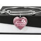 A Mother'S Treasure Is Her Child Stainless Steel or 18k Gold Heart Bracelet Bangle - Express Your Love Gifts
