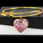 A Mother'S Treasure Is Her Child Stainless Steel or 18k Gold Heart Bracelet Bangle - Express Your Love Gifts