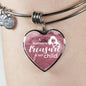 A Mother'S Treasure Is Her Child Stainless Steel or 18k Gold Heart Bracelet Bangle - Express Your Love Gifts