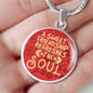 A Sweet Friendship Refreshes The Soul Circle Necklace Stainless Steel or 18k Gold 18"22 - Express Your Love Gifts