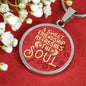A Sweet Friendship Refreshes The Soul Circle Necklace Stainless Steel or 18k Gold 18"22 - Express Your Love Gifts