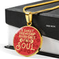 A Sweet Friendship Refreshes The Soul Circle Necklace Stainless Steel or 18k Gold 18"22 - Express Your Love Gifts