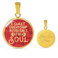 A Sweet Friendship Refreshes The Soul Circle Necklace Stainless Steel or 18k Gold 18"22 - Express Your Love Gifts