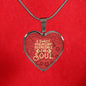 A Sweet Friendship Refreshes The Soul Necklace Stainless Steel or 18k Gold Heart Pendant 18-22" - Express Your Love Gifts