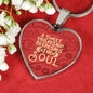 A Sweet Friendship Refreshes The Soul Necklace Stainless Steel or 18k Gold Heart Pendant 18-22" - Express Your Love Gifts