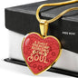 A Sweet Friendship Refreshes The Soul Necklace Stainless Steel or 18k Gold Heart Pendant 18-22" - Express Your Love Gifts