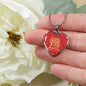 A Sweet Friendship Refreshes The Soul Necklace Stainless Steel or 18k Gold Heart Pendant 18-22" - Express Your Love Gifts