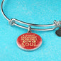 A Sweet Friendship Refreshes The Soul Stainless Steel or 18k Gold Circle Bracelet Bangle - Express Your Love Gifts