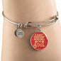 A Sweet Friendship Refreshes The Soul Stainless Steel or 18k Gold Circle Bracelet Bangle - Express Your Love Gifts