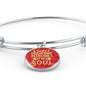 A Sweet Friendship Refreshes The Soul Stainless Steel or 18k Gold Circle Bracelet Bangle - Express Your Love Gifts