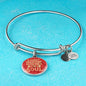 A Sweet Friendship Refreshes The Soul Stainless Steel or 18k Gold Circle Bracelet Bangle - Express Your Love Gifts