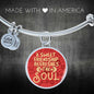 A Sweet Friendship Refreshes The Soul Stainless Steel or 18k Gold Circle Bracelet Bangle - Express Your Love Gifts