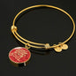 A Sweet Friendship Refreshes The Soul Stainless Steel or 18k Gold Circle Bracelet Bangle - Express Your Love Gifts
