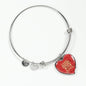 A Sweet Friendship Refreshes The Soul Stainless Steel or 18k Gold Heart Bracelet Bangle - Express Your Love Gifts