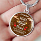 A Teacher Takes A Hand Circle Necklace Stainless Steel or 18k Gold 18-22" - Express Your Love Gifts
