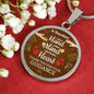 A Teacher Takes A Hand Circle Necklace Stainless Steel or 18k Gold 18-22" - Express Your Love Gifts