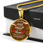 A Teacher Takes A Hand Circle Necklace Stainless Steel or 18k Gold 18-22" - Express Your Love Gifts