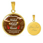 A Teacher Takes A Hand Circle Necklace Stainless Steel or 18k Gold 18-22" - Express Your Love Gifts
