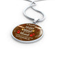 A Teacher Takes A Hand Circle Necklace Stainless Steel or 18k Gold 18-22" - Express Your Love Gifts