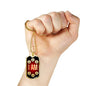 Affirmations Necklace I Am Dog Tag Stainless Steel or 18k Gold 24" Chain Mantra - Express Your Love Gifts