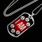 Affirmations Necklace I Am Dog Tag Stainless Steel or 18k Gold 24" Chain Mantra - Express Your Love Gifts
