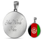 Afghanistan Flag Necklace Stainless Steel or 18k Gold 18-22" - Express Your Love Gifts