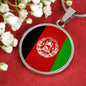 Afghanistan Flag Necklace Stainless Steel or 18k Gold 18-22" - Express Your Love Gifts