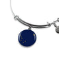 Alaska State Flag Bracelet Alaska Circle Bangle Stainless Steel or 18k Gold" - Express Your Love Gifts