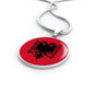 Albania Flag Necklace Albania Flag Stainless Steel or 18k Gold 18-22" - Express Your Love Gifts