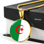 Algeria Flag Necklace Algeria Flag Stainless Steel or 18k Gold 18-22" - Express Your Love Gifts