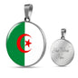 Algeria Flag Necklace Algeria Flag Stainless Steel or 18k Gold 18-22" - Express Your Love Gifts