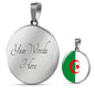 Algeria Flag Necklace Algeria Flag Stainless Steel or 18k Gold 18-22" - Express Your Love Gifts